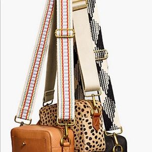 Madewell Bag Strap. Black and cream. Like new. Adjustable length
